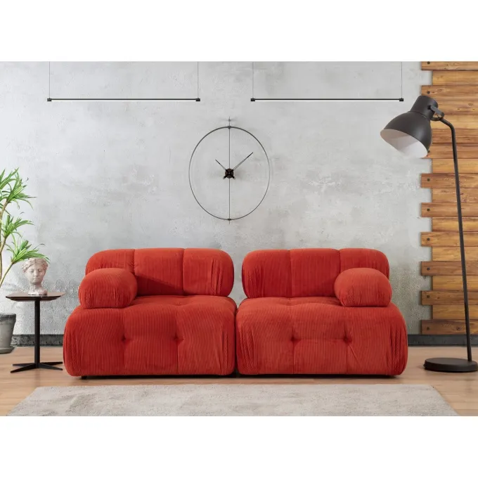 Doblo 2-sits (200 x 100 x 80 cm) 2-sitssoffa Röd