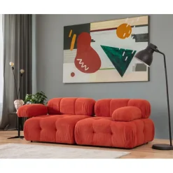 Doblo 2-sits (200 x 100 x 80 cm) 2-sitssoffa Röd