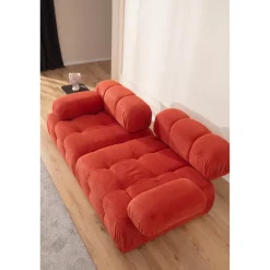 Doblo 2-sits (200 x 100 x 80 cm) 2-sitssoffa Röd