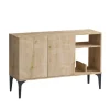 Doha (120 x 80 x 40 cm) Sapphire Oak Black Konsolbord