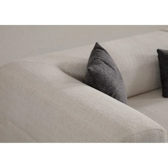 Doha 3-sits (225 x 93 x 75 cm) 3-sitssoffa Vit