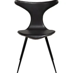 Dolphin Stol Vintage Black Art.Leather, Black