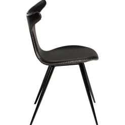 Dolphin Stol Vintage Black Art.Leather, Black