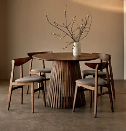Dominus Matbord Rund 120 cm Smoked Oak