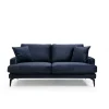 Dushanbe 2-sits (175 x 90 x 88 cm) 2-sitssoffa Marinblå