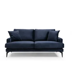 Dushanbe 2-sits (175 x 90 x 88 cm) 2-sitssoffa Marinblå