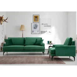 Dushanbe 2-sits (175 x 90 x 88 cm) 2-sitssoffa Grön