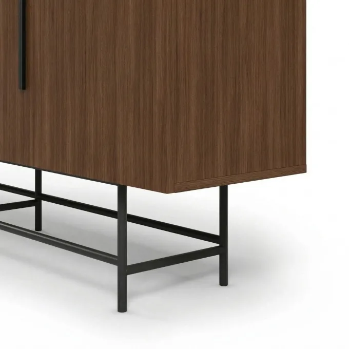 Edinburgh Sideboard Milano valnöt / Svart