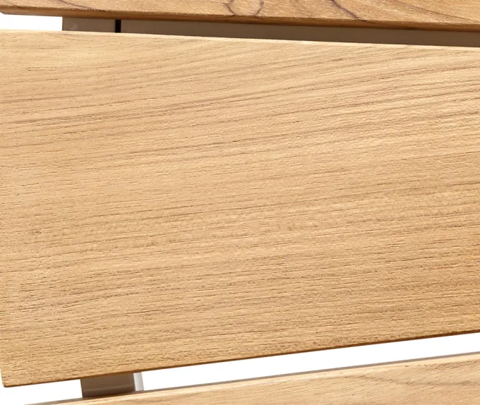 Ellen Cafébord 80 cm Rund Teak/Vit
