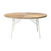 Ellen Trädgårdsbord i Teak och Aluminium 150 cm, Vit