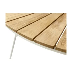 Ellen Trädgårdsbord i Teak och Aluminium 150 cm, Vit
