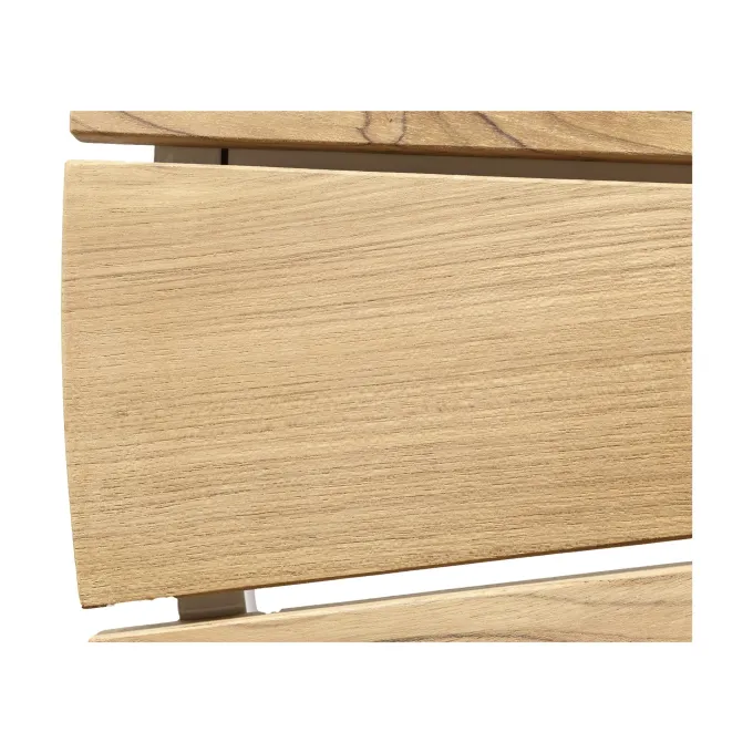 Ellen Trädgårdsbord i Teak och Aluminium 150 cm, Vit