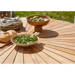 Ellen Trädgårdsbord i Teak och Aluminium 150 cm, Vit