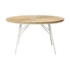 Ellen Trädgårdsbord i Teak och Aluminium 130 cm, Vit
