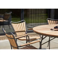 Ellen Trädgårdsstol i Teak och Aluminium Antracit