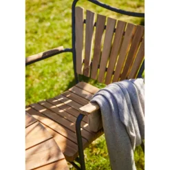 Ellen Trädgårdsstol i Teak och Aluminium Antracit
