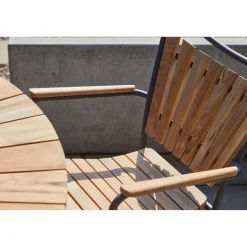 Ellen Trädgårdsstol i Teak och Aluminium Antracit