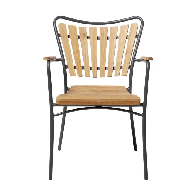 Ellen Trädgårdsstol i Teak och Aluminium Antracit