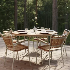 Ellen Trädgårdsstol i Teak och Aluminium Sandy Grey