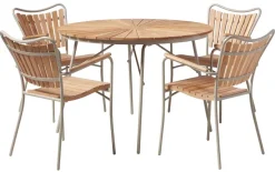 Ellen Trädgårdsstol i Teak och Aluminium Sandy Grey