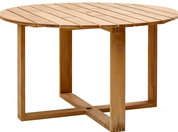 Endless Matbord Rund 130cm Teak