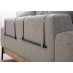 Eti Oak 3-sits (220 x 98 x 78 cm) 3-sitssoffa Grå