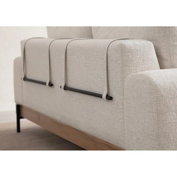 Eti Oak 3-sits (220 x 98 x 78 cm) 3-sitssoffa Vit