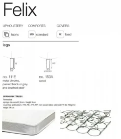 Felix 4-sits Bäddsoffa