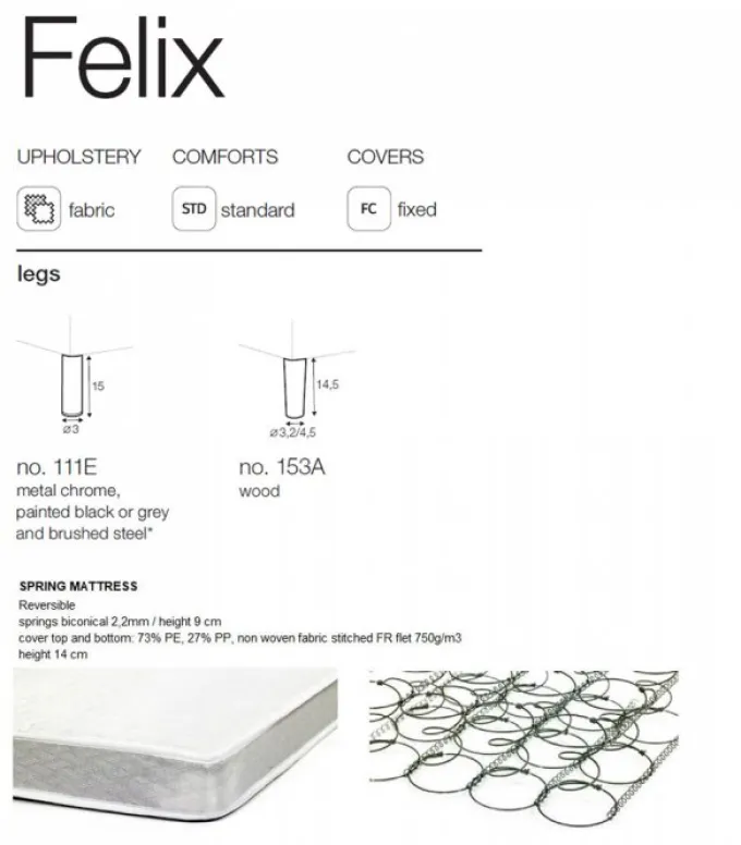 Felix 3-sits Bäddsoffa