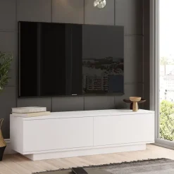 Fenix (140 x 38,2 x 35,5 cm) TV-bänk Vit