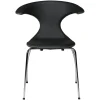 Flair Stol Black Leather, Chrome