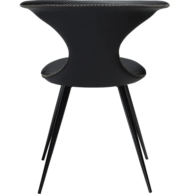Flair Stol Black Leather, Black