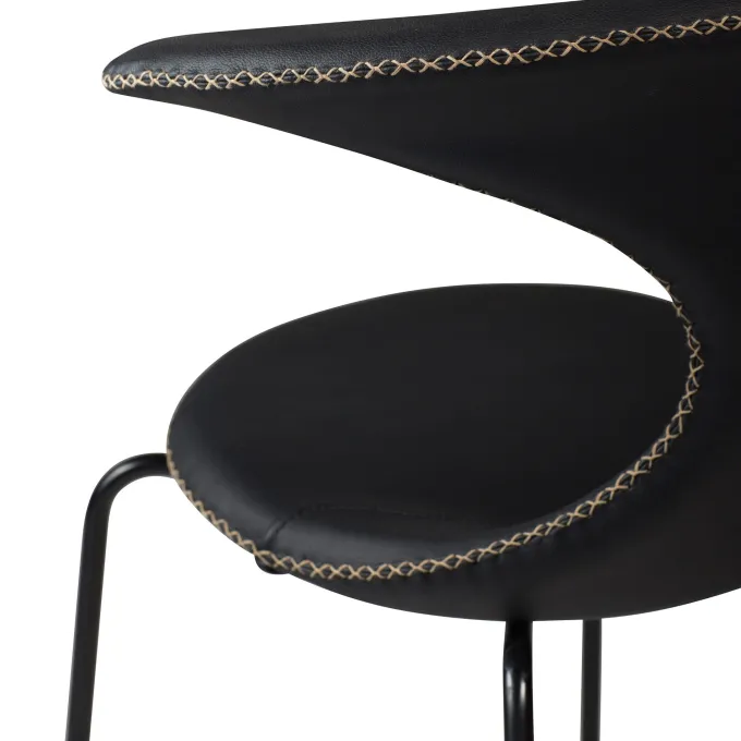 Flair Stol Black Leather, Black