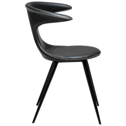 Flair Stol Raven Black Art.Leather, Black