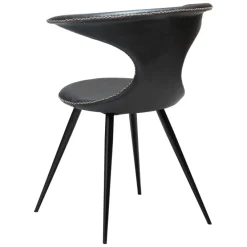 Flair Stol Raven Black Art.Leather, Black