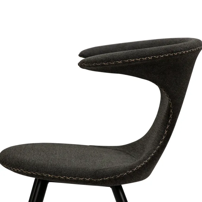 Flair Stol Raven Black, Round Black