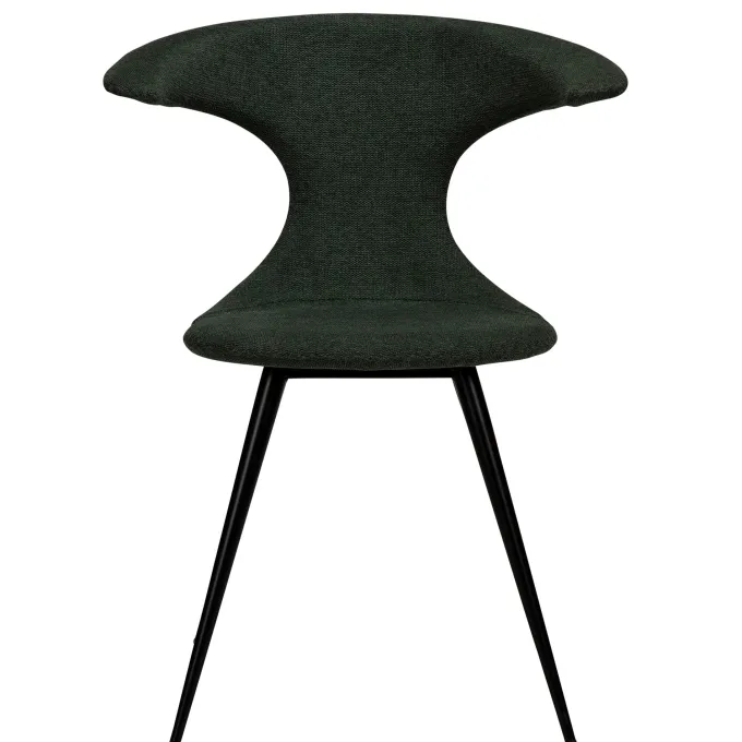 Flair Stol Sage Green, Round Black