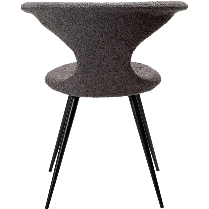 Flair Stol Stone Bouclé, Black