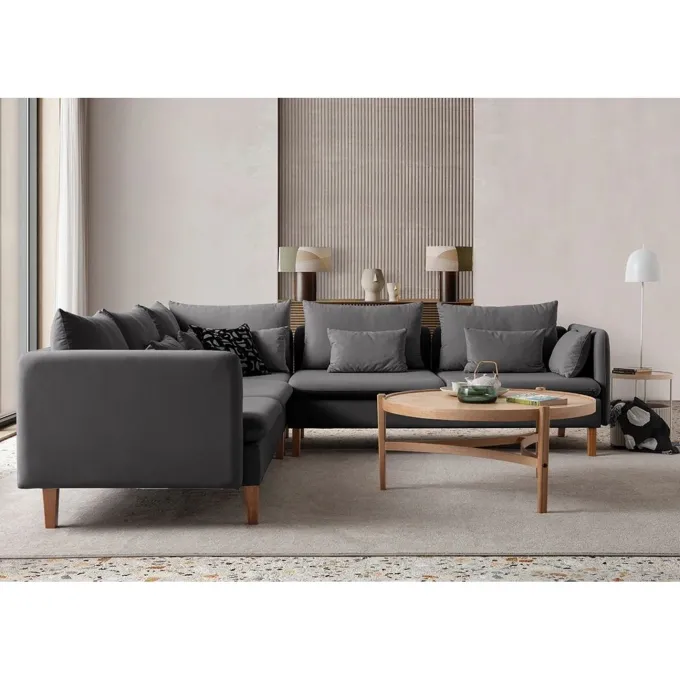 Flexy L (194 x 95 x 154 cm) Hörnsoffa Antracit