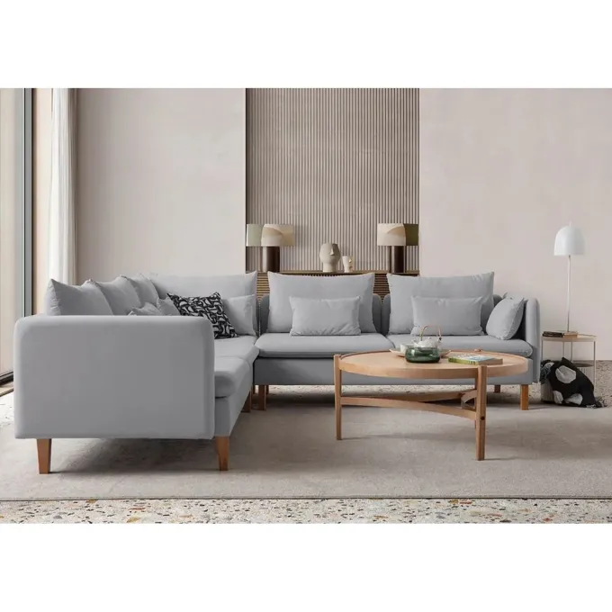 Flexy L (194 x 95 x 154 cm) Hörnsoffa Grå