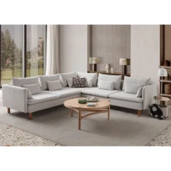 Flexy L (194 x 95 x 154 cm) Hörnsoffa Kräm