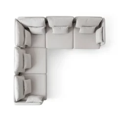 Flexy L (194 x 95 x 154 cm) Hörnsoffa Kräm