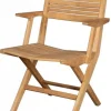 Flip Fällstol Armstöd Teak