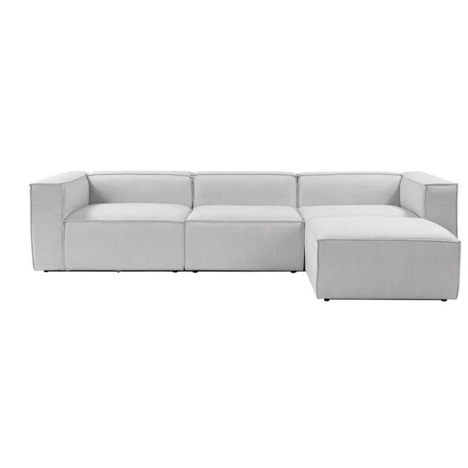 Fora (297 x 66 x 190 cm) Hörnsoffa Grå