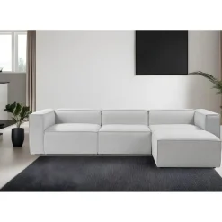 Fora (297 x 66 x 190 cm) Hörnsoffa Grå