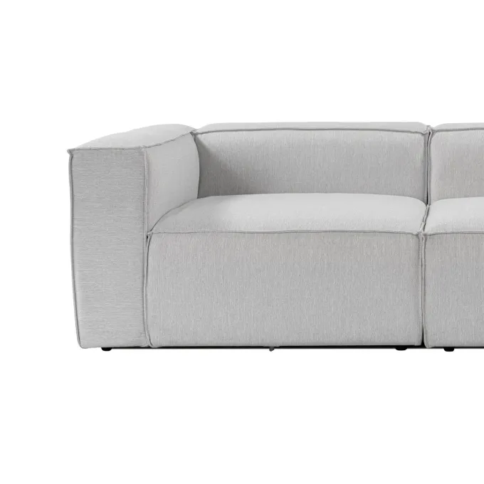 Fora (297 x 66 x 190 cm) Hörnsoffa Grå