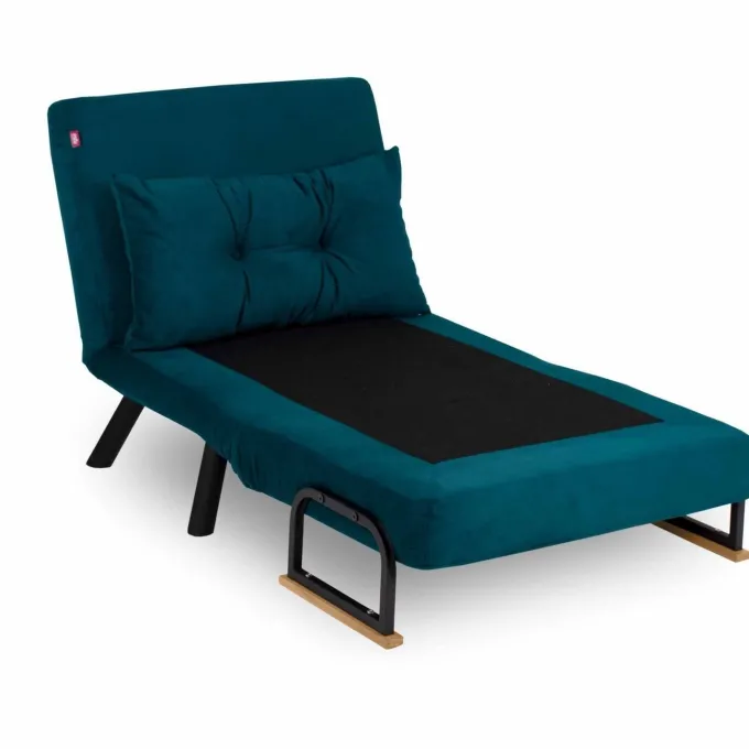 Freetown Single (26 x 120 x 60 cm) 1-sits bäddsoffa Petrolgrön