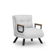 Freetown Single (26 x 120 x 60 cm) 1-sits bäddsoffa Vit