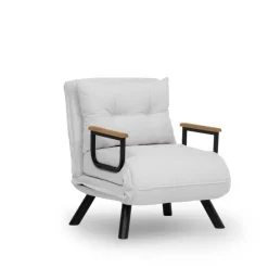 Freetown Single (26 x 120 x 60 cm) 1-sits bäddsoffa Vit
