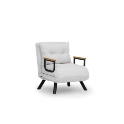 Freetown Single (26 x 120 x 60 cm) 1-sits bäddsoffa Vit